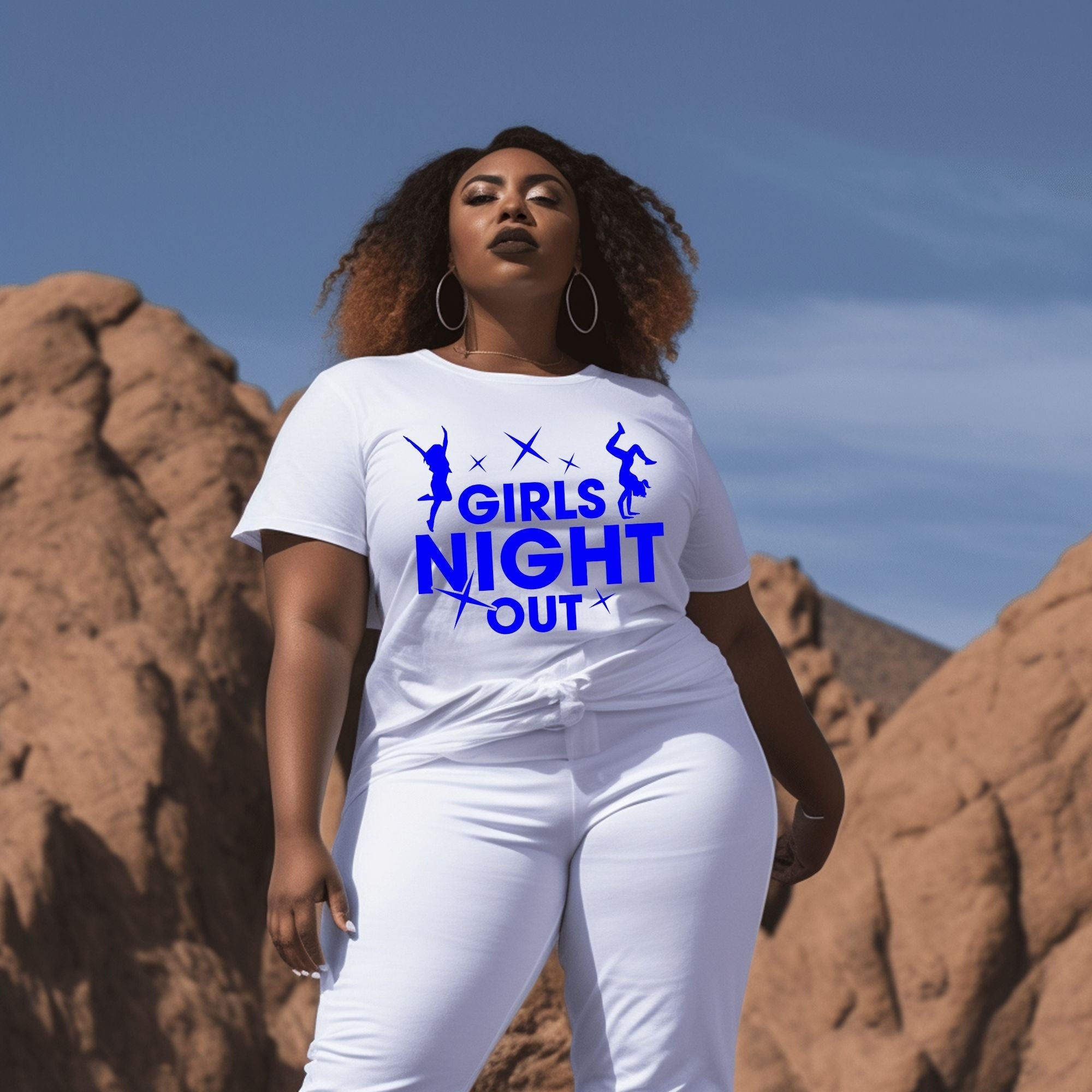 Girls Night Out Blue Unisex Fit Shirt