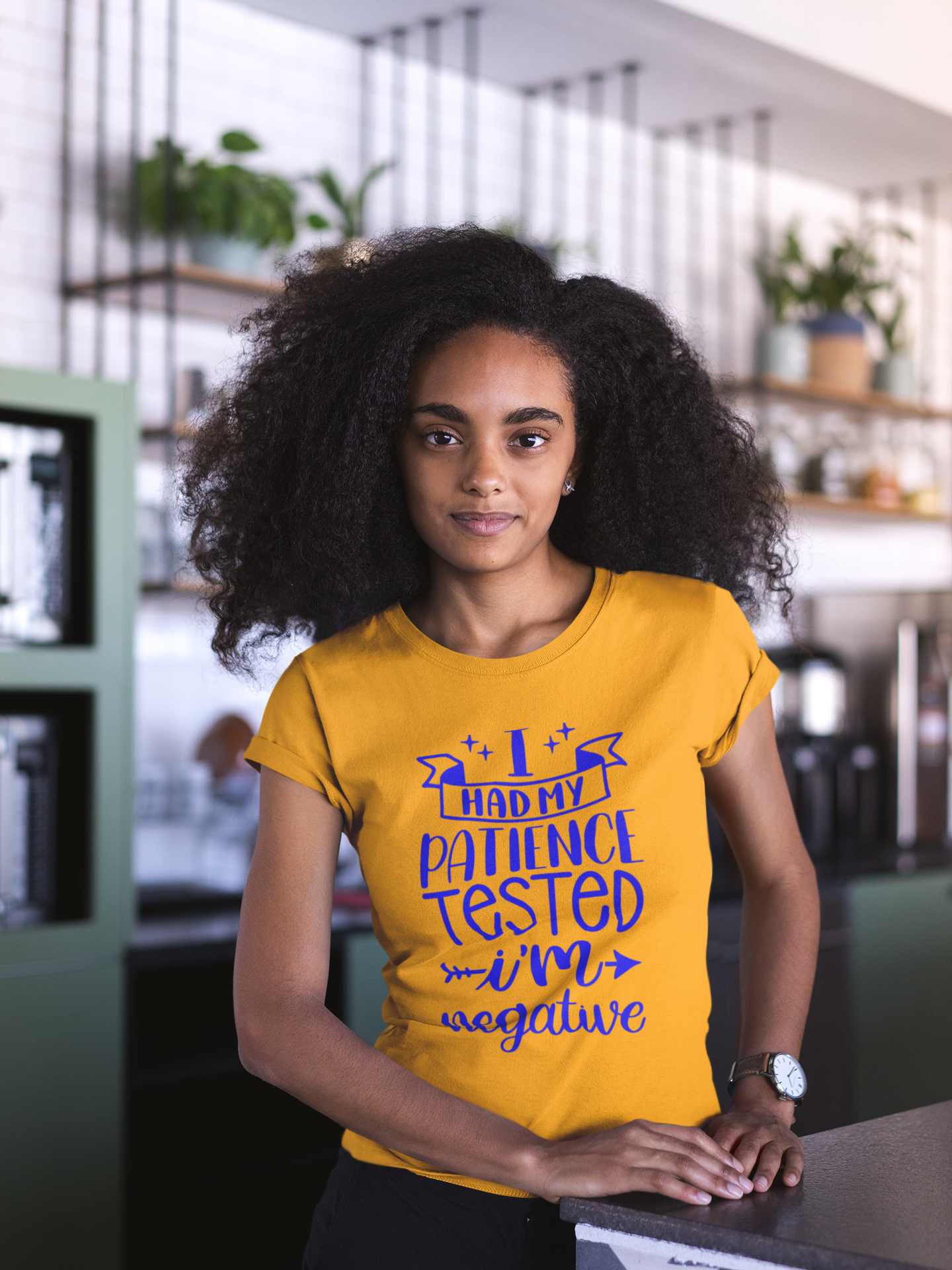 I Had My Patience Tested I'm Negative Royal Unisex Fit Shirt