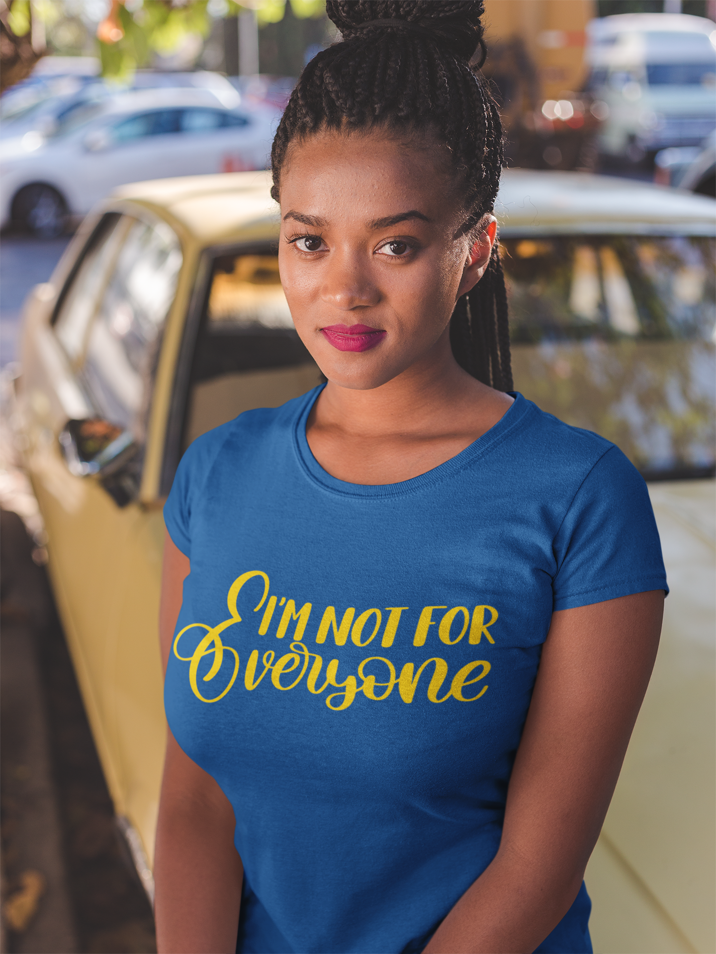 I'm Not For Everyone Women Unisex t-shirt, Gold Ladies Fit Shirt